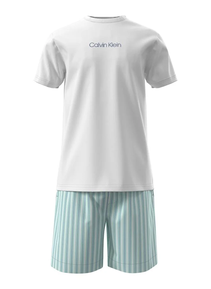 CALVIN KLEIN  Logo T-Shirt And Shorts Set for Men | Best Price UAE